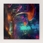 Fantasy-Fliegenpilz-Wald Puzzle (Horizontal)