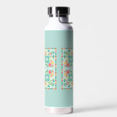 Fantasy-Fliesen-Sommerwiese  Trinkflasche (Links)