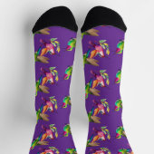 Fantasy Flight der farbenfrohen Kolibris Socken (Oben)