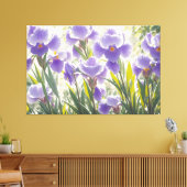 *~* Fantasy Floral Art TV2 Stretched Canvas Print Leinwanddruck (Insitu (Wohnzimmer))