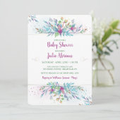 Fantasy Floral Einladung (Stehend Vorderseite)