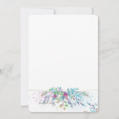 Fantasy Floral Einladung (Rückseite)