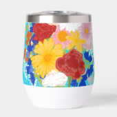 Fantasy floral isoliert Tumbler (Vorderseite)