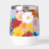 Fantasy floral isoliert Tumbler (Rückseite)