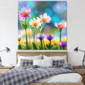 *~ Fantasy Floral Magische Hübsche Blume AP56 Leinwanddruck (Insitu (Schlafzimmer))
