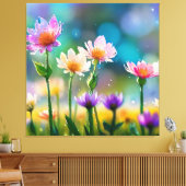 *~ Fantasy Floral Magische Hübsche Blume AP56 Leinwanddruck (Insitu (Wohnzimmer))