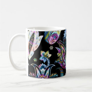 Fantasy Floral Paisley: Nahtlose Ornamente Kaffeetasse