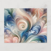 Fantasy Floral Pastel Blau & Creme (Vorderseite)