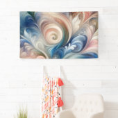 Fantasy Floral Pastel Blau & Creme Banner (Insitu)