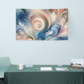 Fantasy Floral Pastel Blau & Creme Banner (Messeveranstaltung)