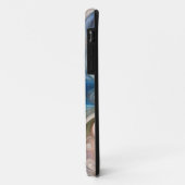 Fantasy Floral Pastel Blau & Creme Case-Mate iPhone Hülle (Hinten/Links)