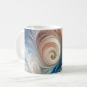 Fantasy Floral Pastel Blau & Creme Kaffeetasse (Vorderseite Links)