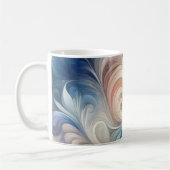 Fantasy Floral Pastel Blau & Creme Kaffeetasse (Links)