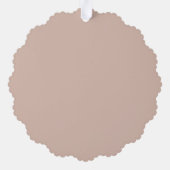 Fantasy Floral Pastel Blau & Creme Ornament Karte (Rückseite)