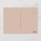 Fantasy Floral Pastel Blau & Creme Postkarte (Rückseite)