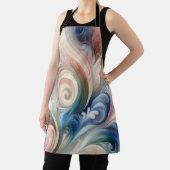 Fantasy Floral Pastel Blau & Creme Schürze (InSitu)