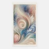 Fantasy Floral Pastel Blau & Creme Serviette (Vorderseite)