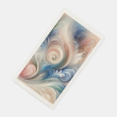 Fantasy Floral Pastel Blau & Creme Serviette (Ecke)