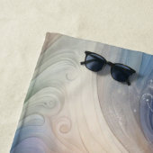 Fantasy Floral Pastel Blau & Creme Strandtuch (Beispiel)