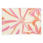 Fantasy Floral - Rosa, Orange und Creme Kissenbezug (Vorderseite-Rechts)