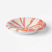 Fantasy Floral - Rosa, Orange und Creme Pappteller (Gewinkelt)
