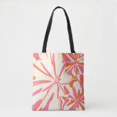 Fantasy Floral - Rosa, Orange und Creme Tasche (Vorderseite)