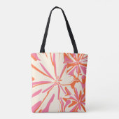 Fantasy Floral - Rosa, Orange und Creme Tasche (Rückseite)
