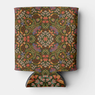 Fantasy Floral Square Pocket Design Dosenkühler