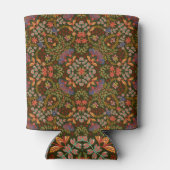 Fantasy Floral Square Pocket Design Dosenkühler (Rückseite)