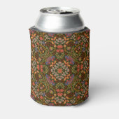 Fantasy Floral Square Pocket Design Dosenkühler (Kanne Rückseite)