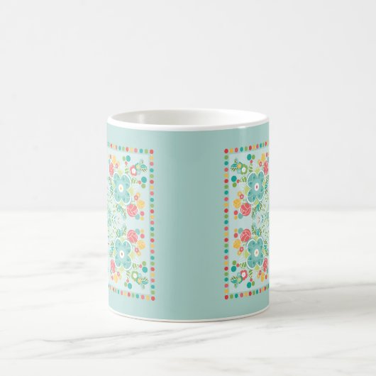 Fantasy Floral Tile-Summer Meadow  Kaffeetasse (Mittel)