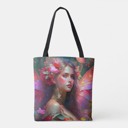Fantasy Flower Garden Fairy Tasche (Rückseite)