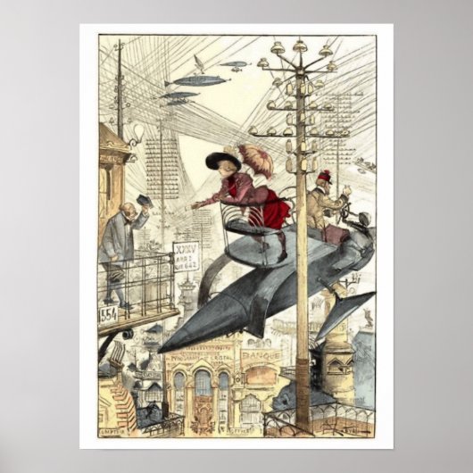Fantasy Flying Machines Poster (Vorne)