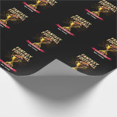 Fantasy Football 2025 Funny Champ Football Design Geschenkpapier (Ecke)