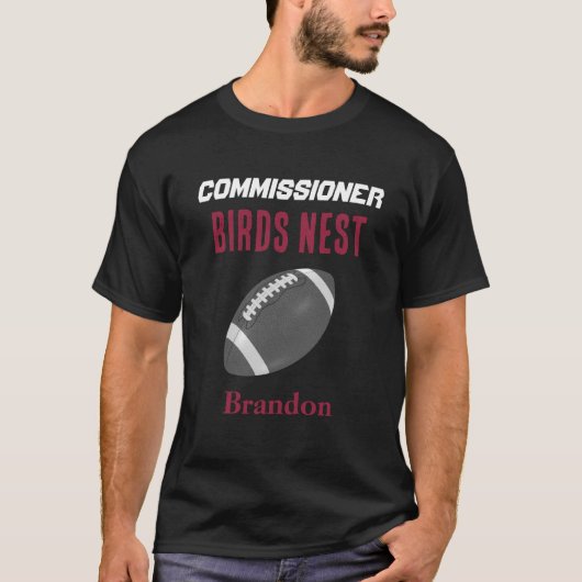 Fantasy Football/Backyard Bar Red Anpassbar T-Shirt (Vorderseite)