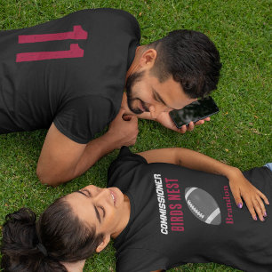 Fantasy Football/Backyard Bar Red Anpassbar T-Shirt