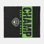 Fantasy Football Champ 222 Gewinner Fleecedecke (Vorderseite (Horizontal))