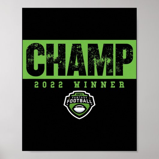 Fantasy Football Champ 222 Gewinner Poster (Vorne)