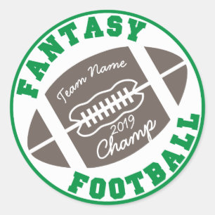 Fantasy Football Champ Runder Aufkleber