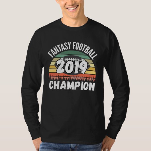 Fantasy Football Champion 2019 T-Shirt (Vorderseite)