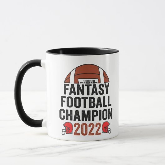 Fantasy Football Champion 2022 Fußball Lover Tasse (Links)