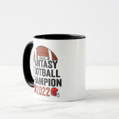 Fantasy Football Champion 2022 Fußball Lover Tasse (Vorderseite Links)
