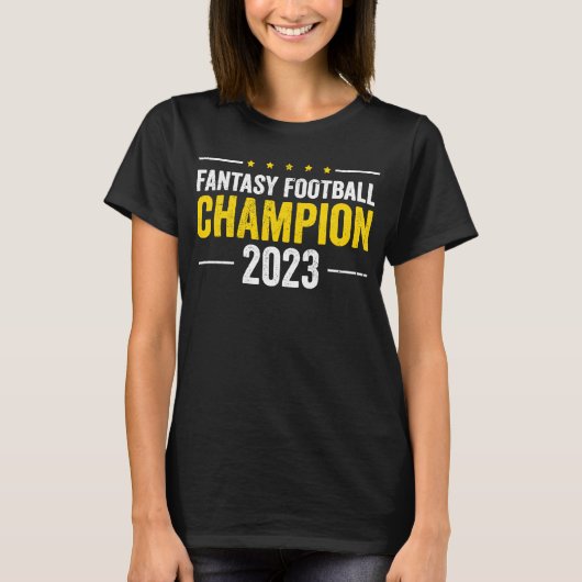 Fantasy Football Champion 2023 Champ Gewinner T-Shirt (Vorderseite)