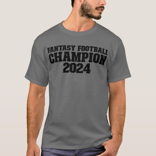Fantasy Football Champion 2024 Fantasy Football 24 T-Shirt (Vorderseite)