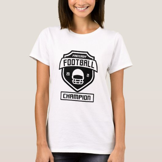 Fantasy-Football-Champion-2-schwarz T-Shirt (Vorderseite)