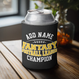 Fantasy Football Champion - Black and Yellow Gold Dosenkühler