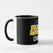 Fantasy Football Champion - Black and Yellow Gold Tasse (Links)