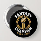 Fantasy Football Champion Button (Vorne & Hinten)
