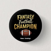 Fantasy Football Champion dominiert wie ein Pro Button (Vorderseite)