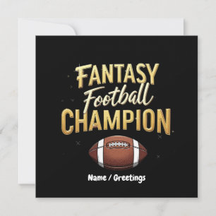 Fantasy Football Champion dominiert wie ein Pro Einladung